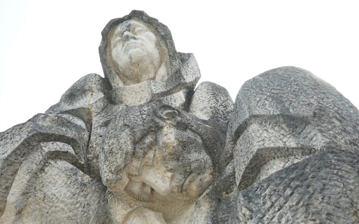 Grieving mother, Štúrovo (close-up)